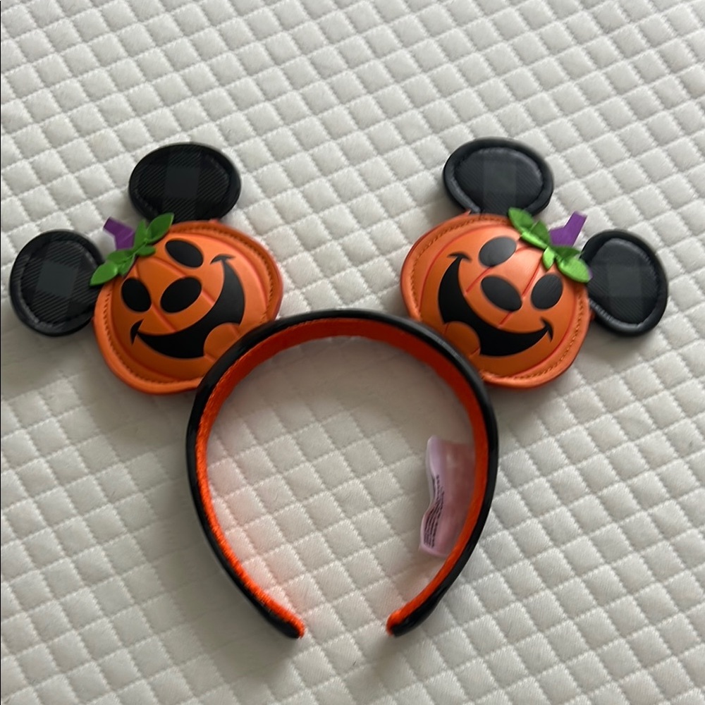 Disney Halloween Mickey Mouse Ears - Orange and Black